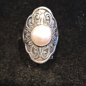 Sterling Silver Pearl Ring